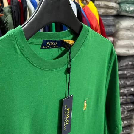 Camiseta Basica Ralph Lauren Colorido cor Verde Bandeira — imagem 1 de 1