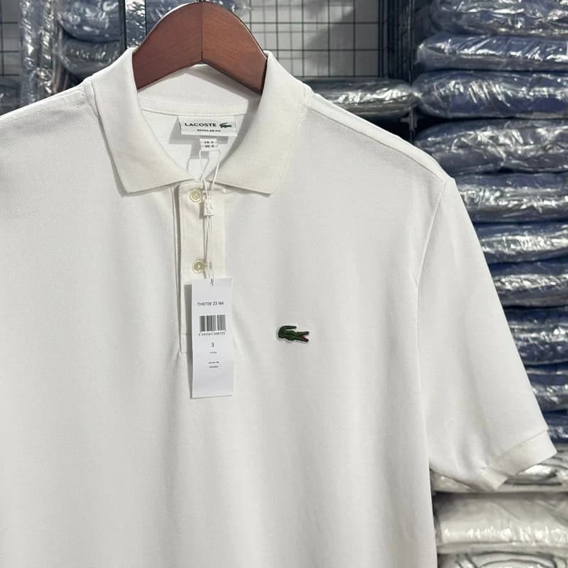 Polo Basica Lacoste Cor Branca — imagem 1 de 3