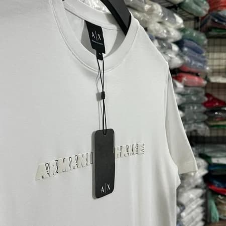 Camiseta Estampada Armani Exchange cor Branco — imagem 1 de 1