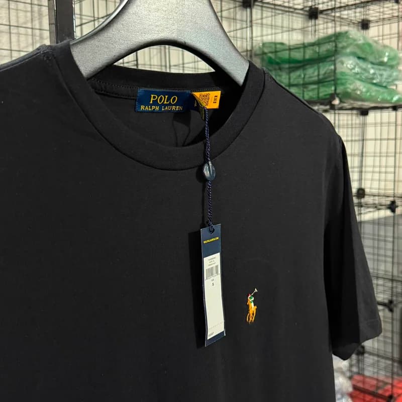 Camiseta Basica Ralph Lauren Colorido cor Preta — imagem 1 de 1
