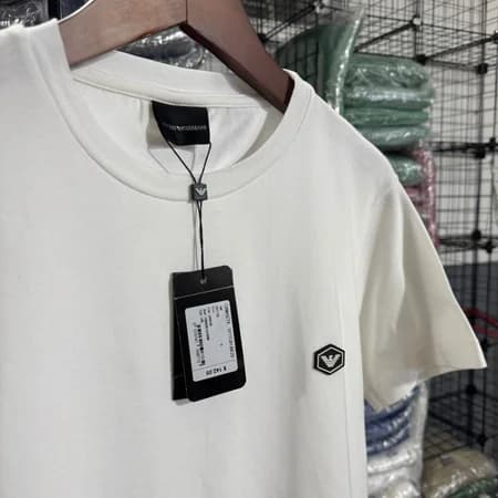Camiseta Estampada Emporio Armani cor Branco