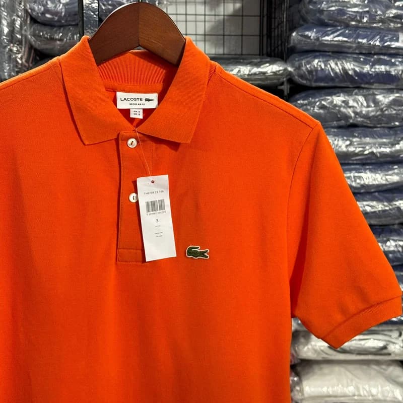 Polo Basica Lacoste Cor Laranja
